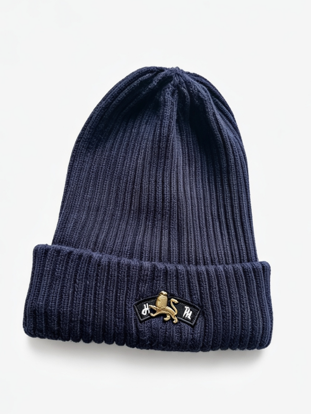 Lion Heart Navy Blue Beanie