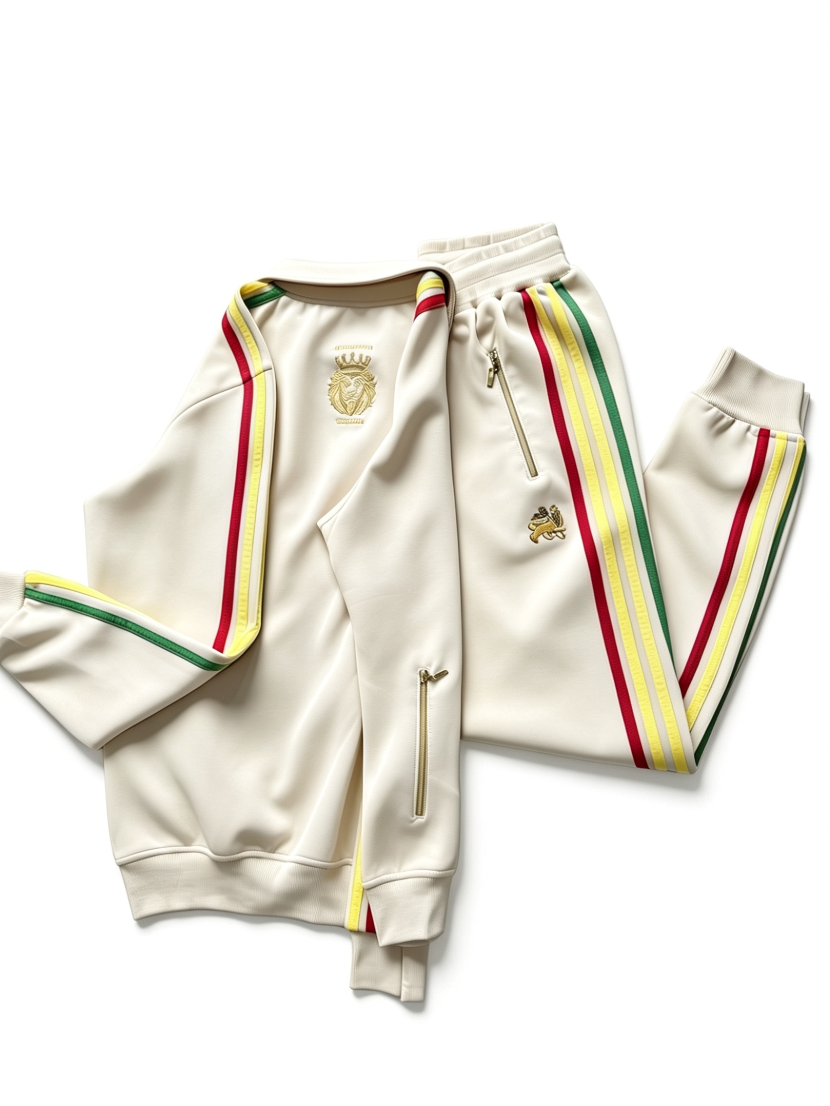 Men’s Cream Premium Tracksuit
