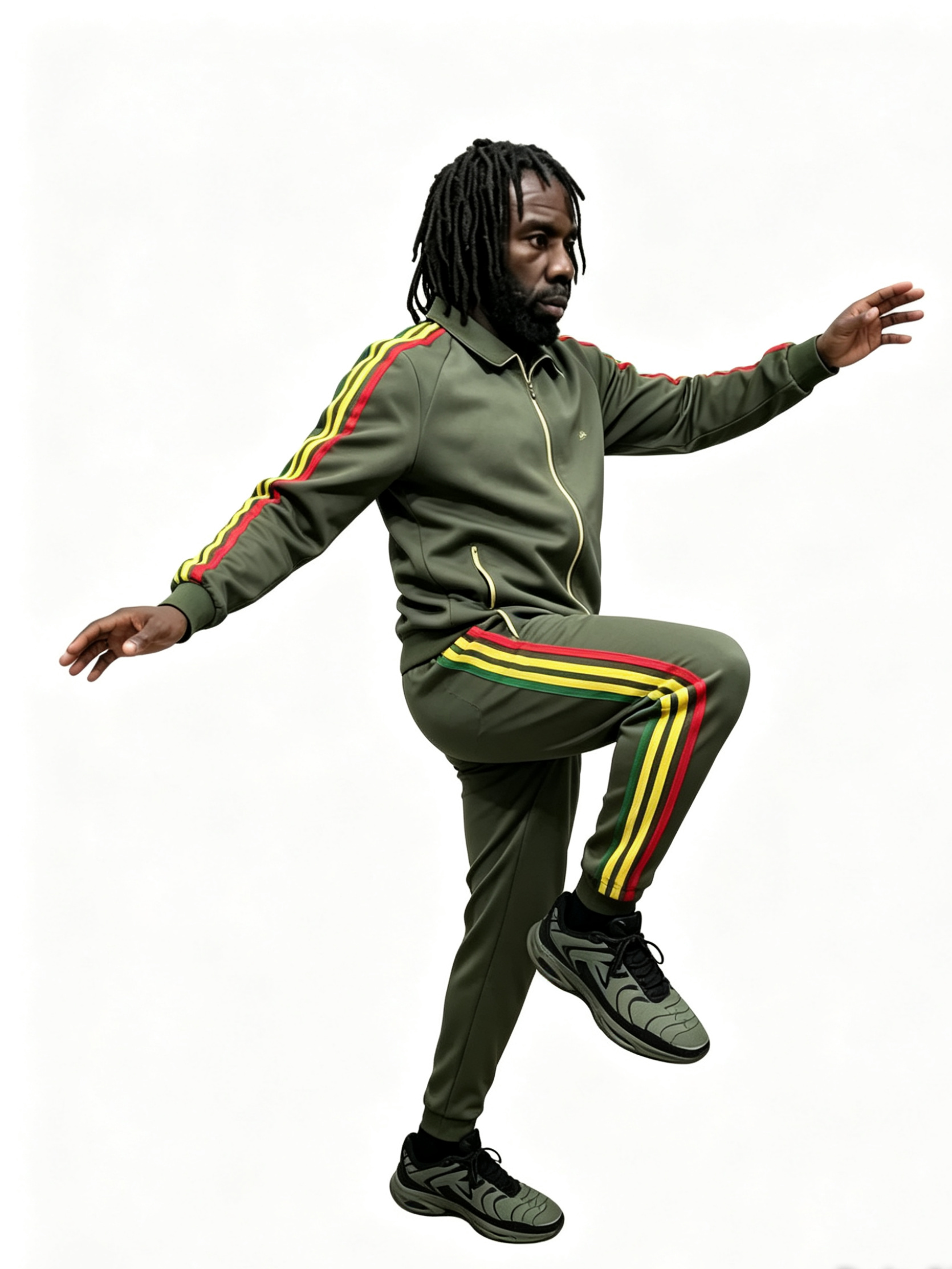 Men’s Olive Green Premium Tracksuit