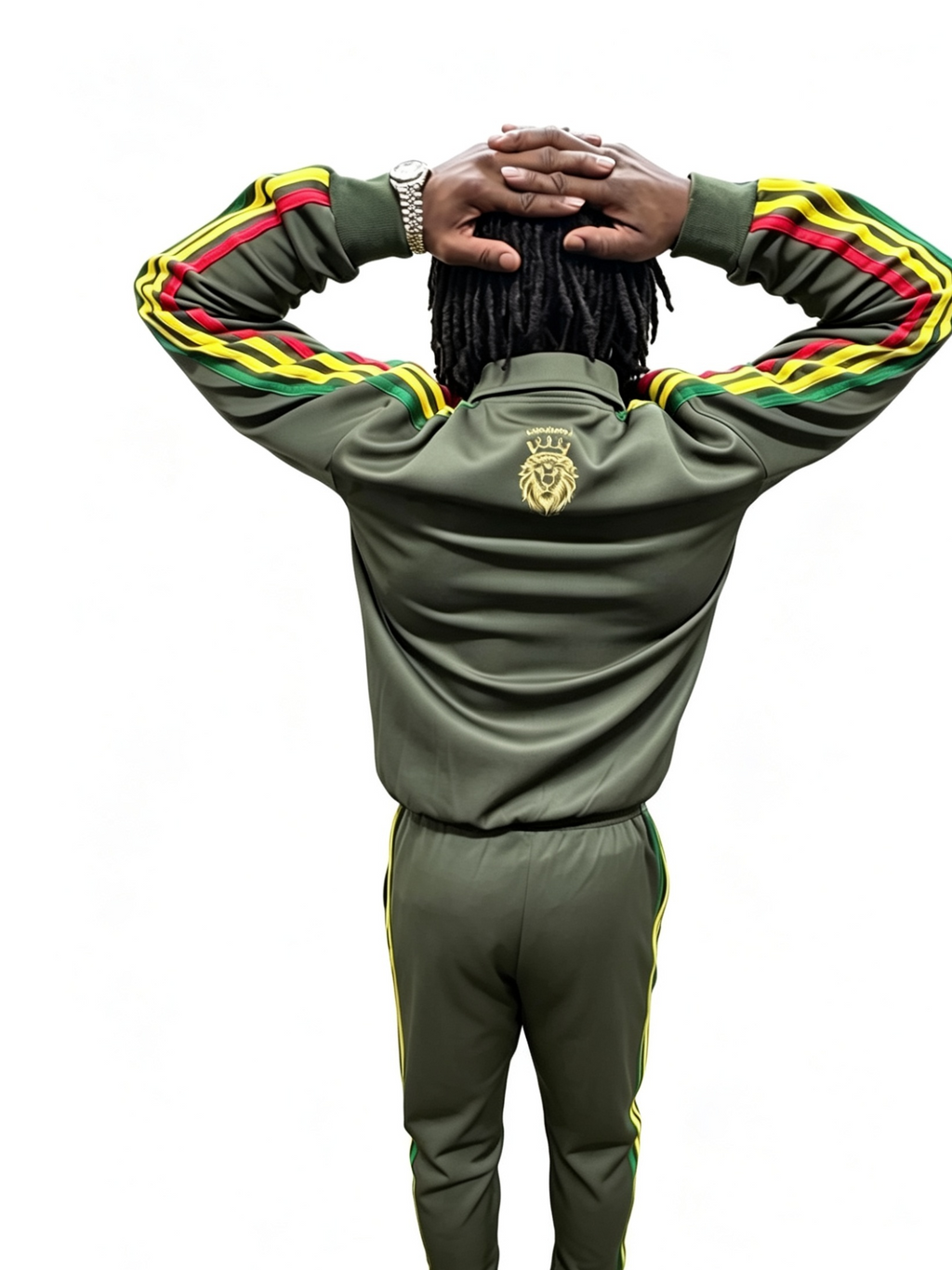 Men’s Olive Green Premium Tracksuit