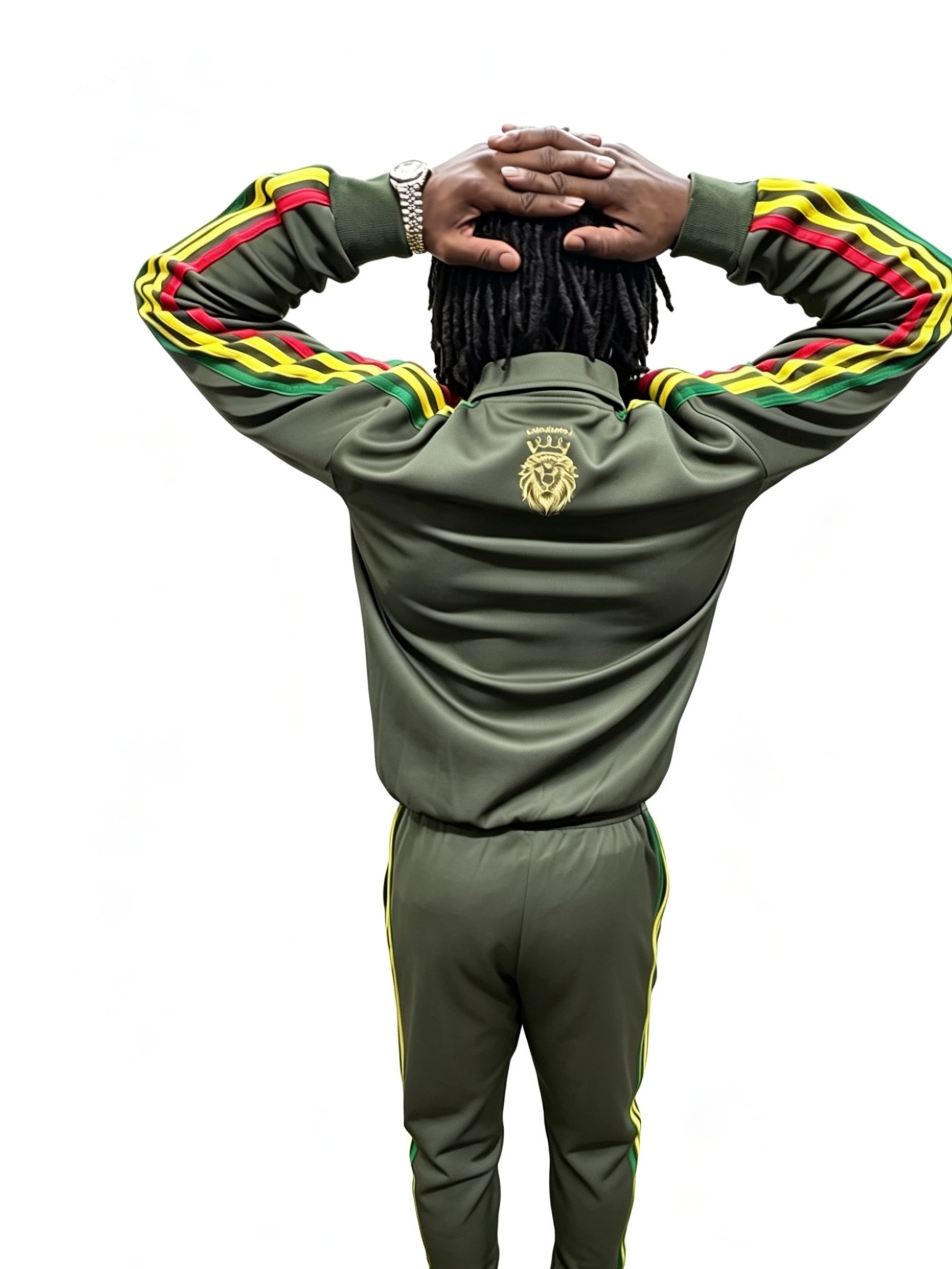 Men’s Olive Green Premium Tracksuit