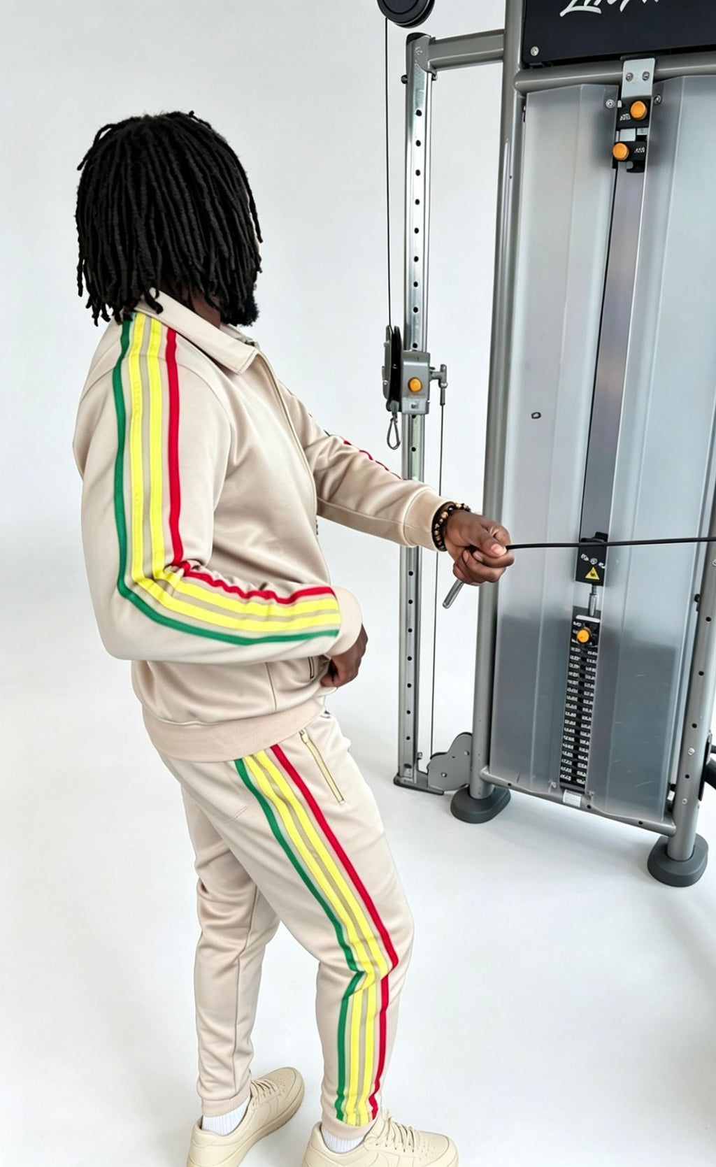 Men’s Cream Premium Tracksuit