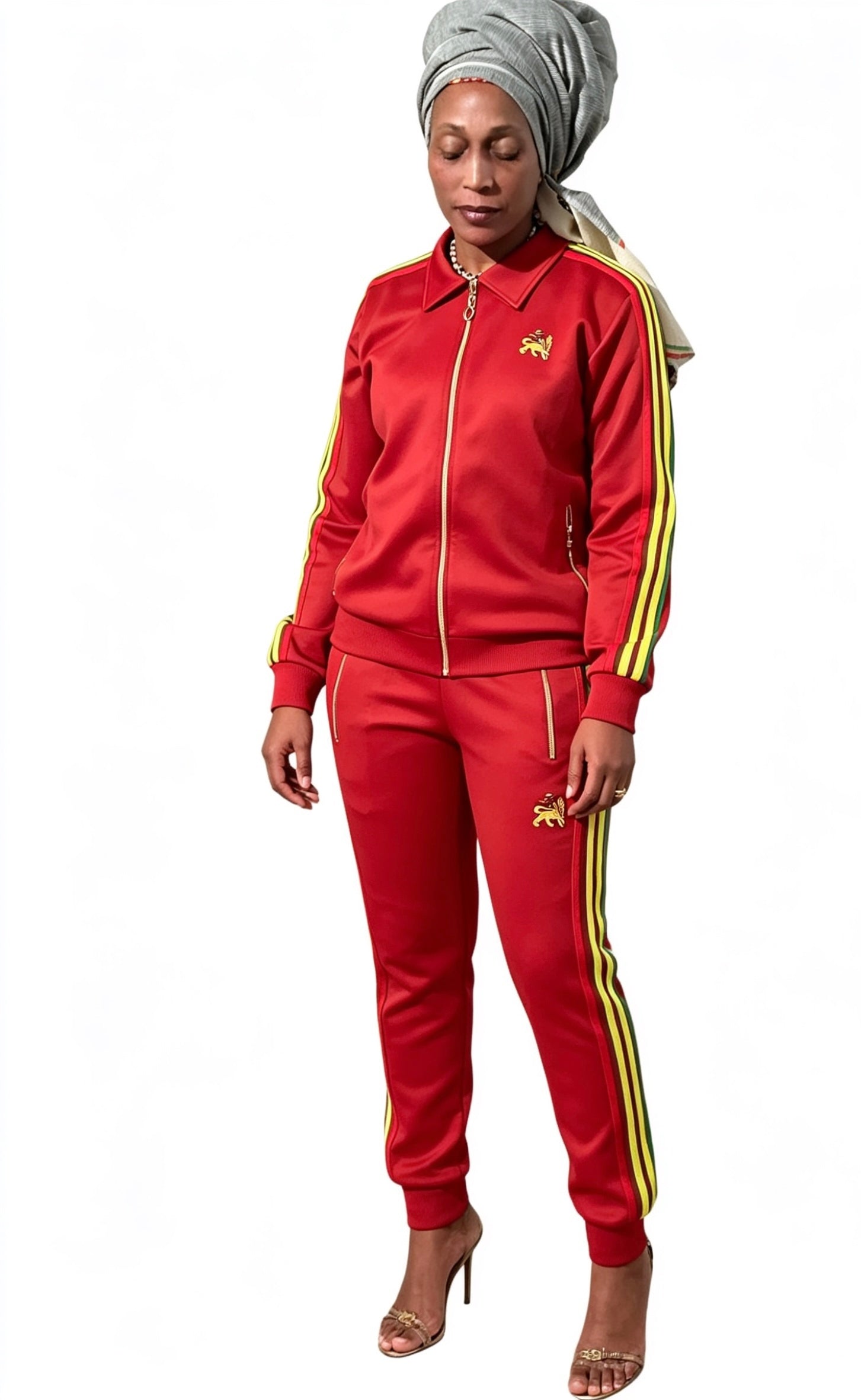 Women’s Red Premium Tracksuit