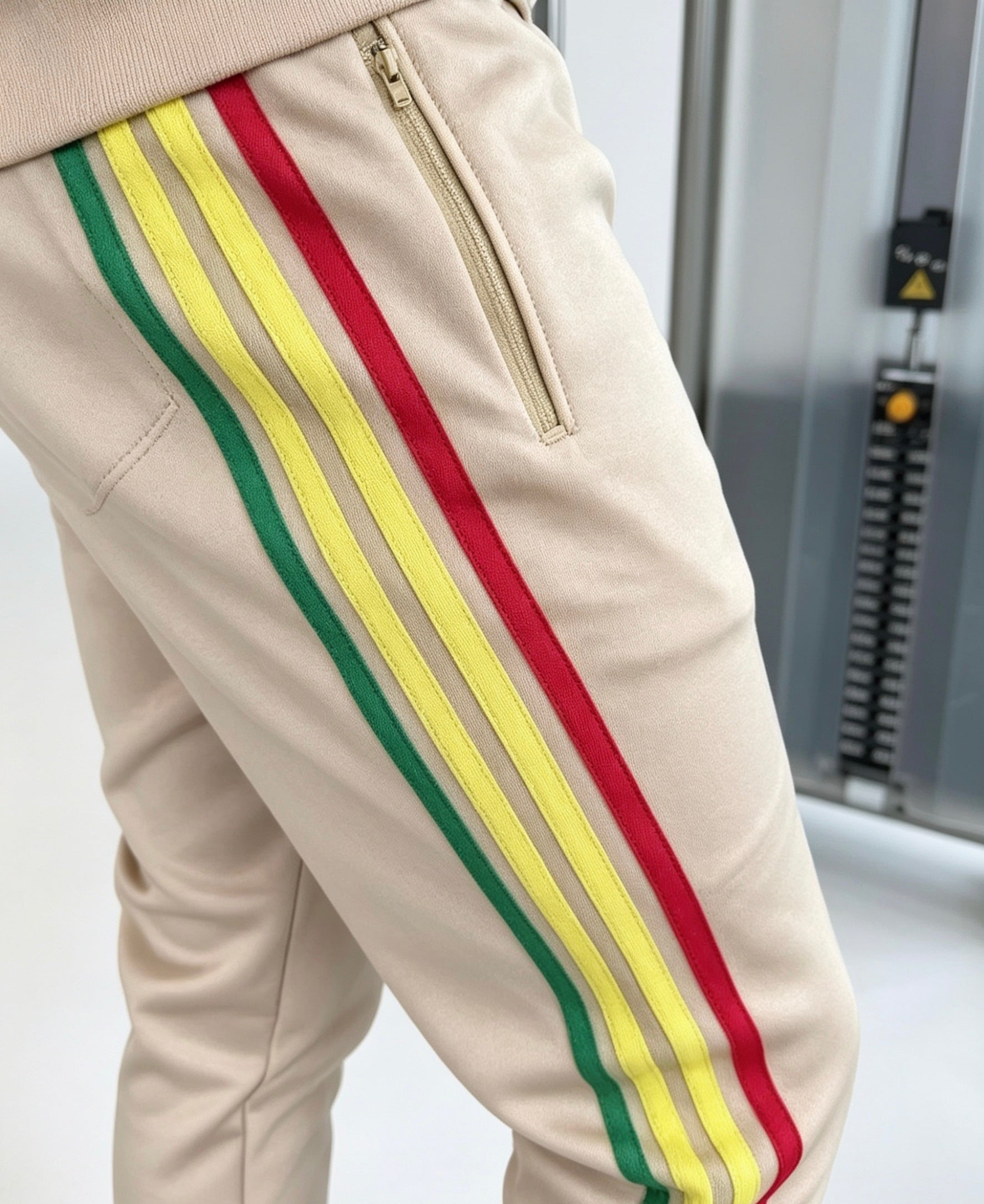 Men’s Cream Premium Tracksuit