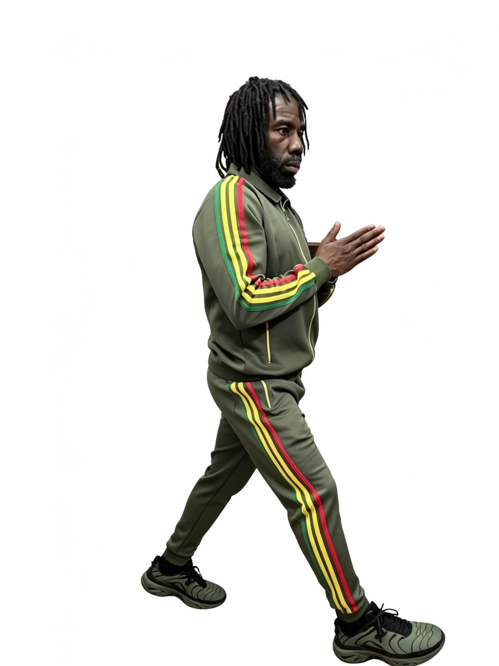 Men’s Olive Green Premium Tracksuit