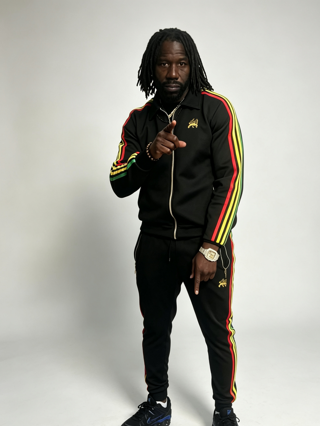 Men’s Black Premium Tracksuit