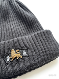 Lion Heart Black Beanie