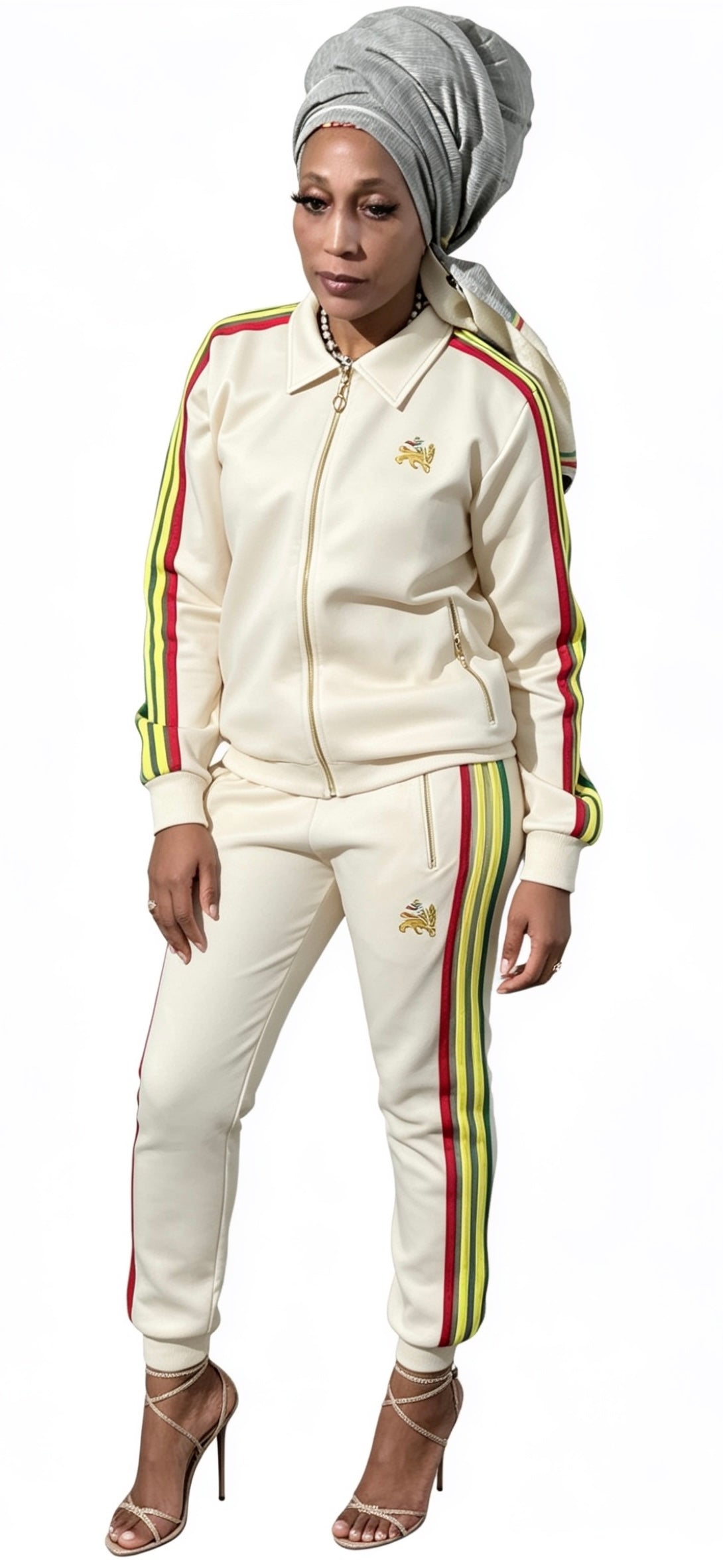 Women’s Cream Premium Tracksuit