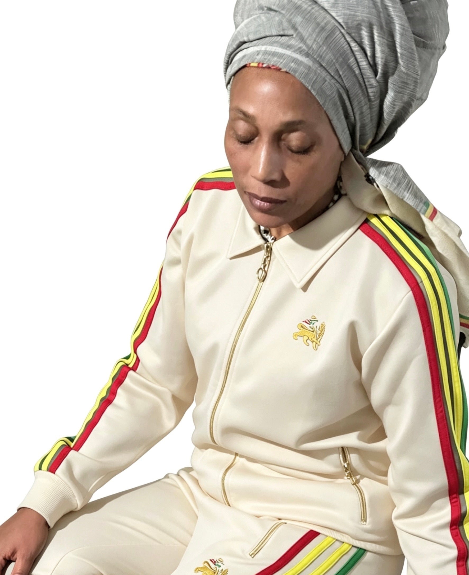 Women’s Cream Premium Tracksuit