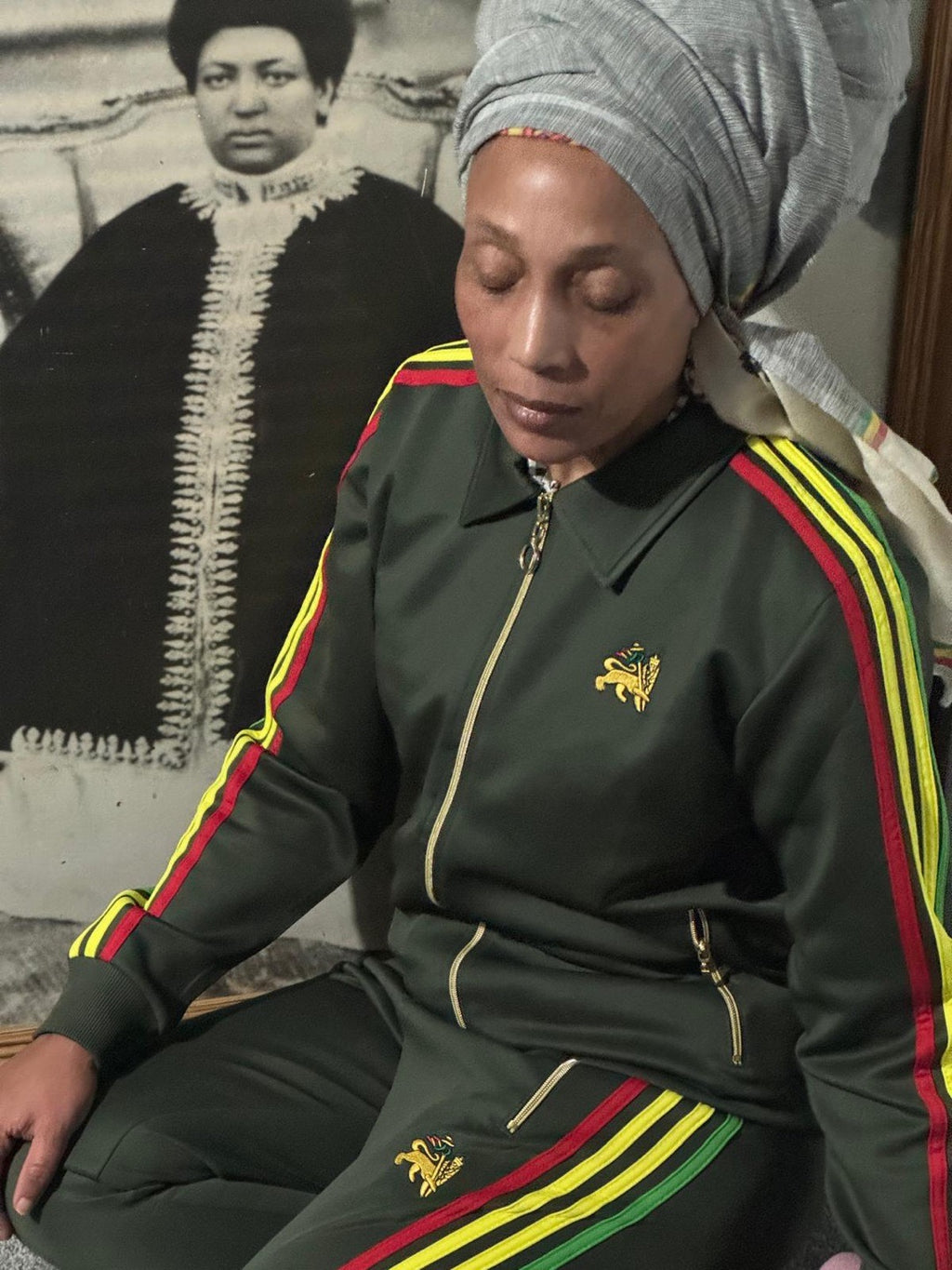 Women’s Olive Green Premium Tracksuit